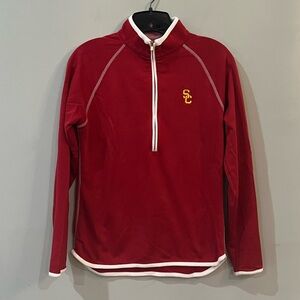 Peter Millar USC Trojans Women's 1/2 zip pullover Size Medium
